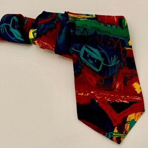 VTG NECKTIE SAVE THE CHILDREN "A HAPPY, HEALTHY CHILD HAS AN ACTIVE IMAGINATION"